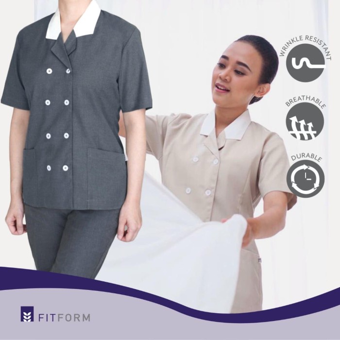 Best Seller Seragam Suster Fitform - Double Breasted