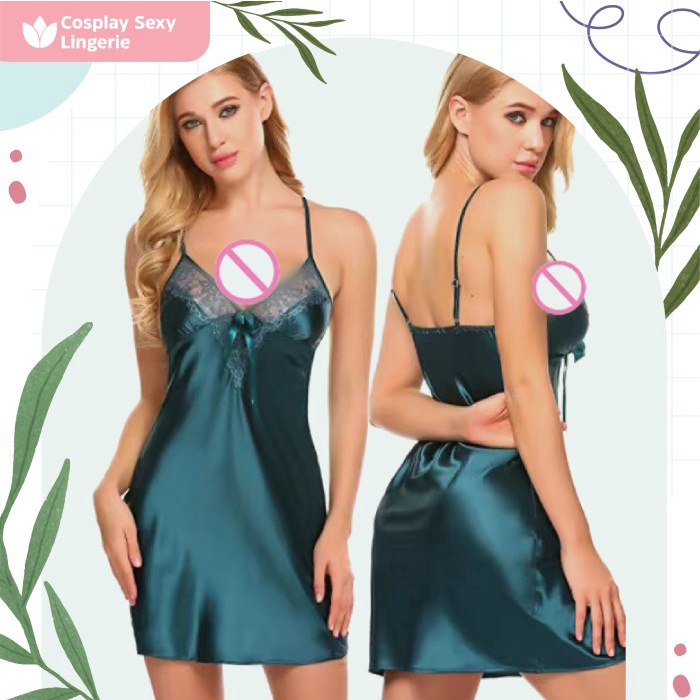 Lingerie Dress Lingerie Silk Satin Brukat High Quality Terbaru