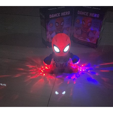Terlaris Mainan Robot Spiderman Joget Spiderman Dance Hero Lampu