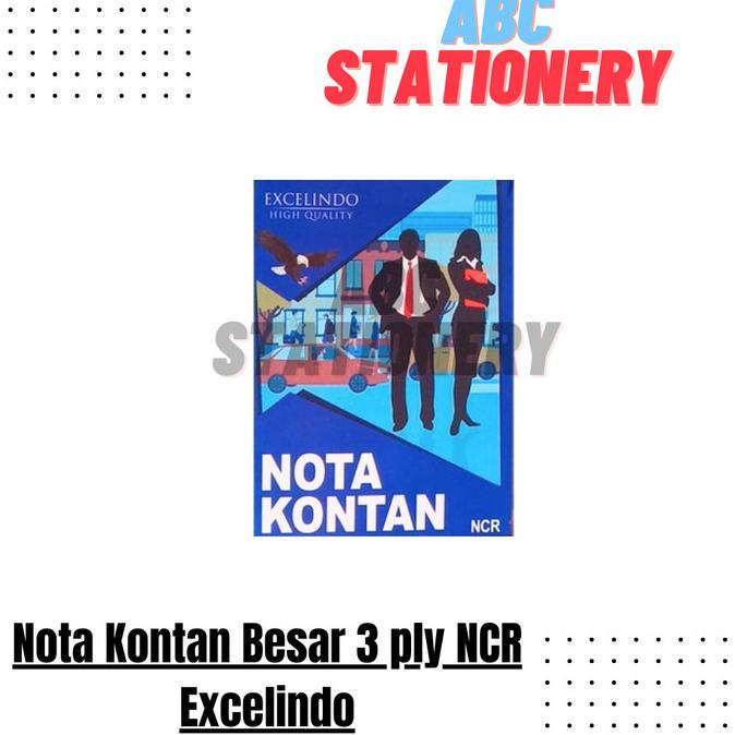 

Nota Kontan Besar 3 Ply Ncr Excelindo (Kelipatan 10 Buku)