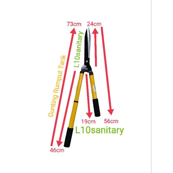GUNTING RUMPUT TARIK / GUNTING PEMOTONG RUMPUT DAHAN TAMAN PANJANG