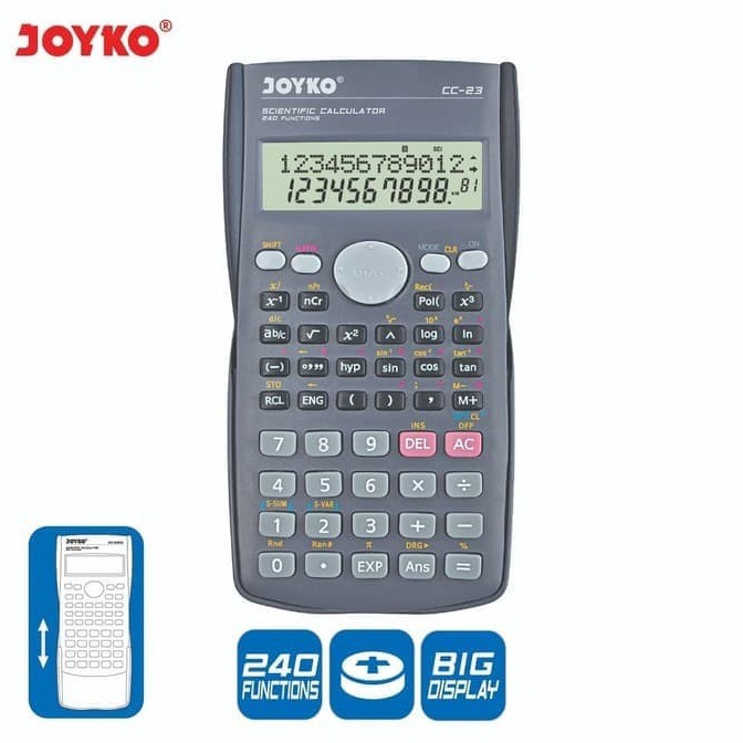 

Miliki Sekarang Calculator / Kalkulator Joyko CC-23 / Scientific / 240 Functions Z9Q