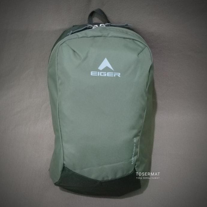 Tas ransel ringan backpack daypack Eiger Marmoset 10 Original - Olive