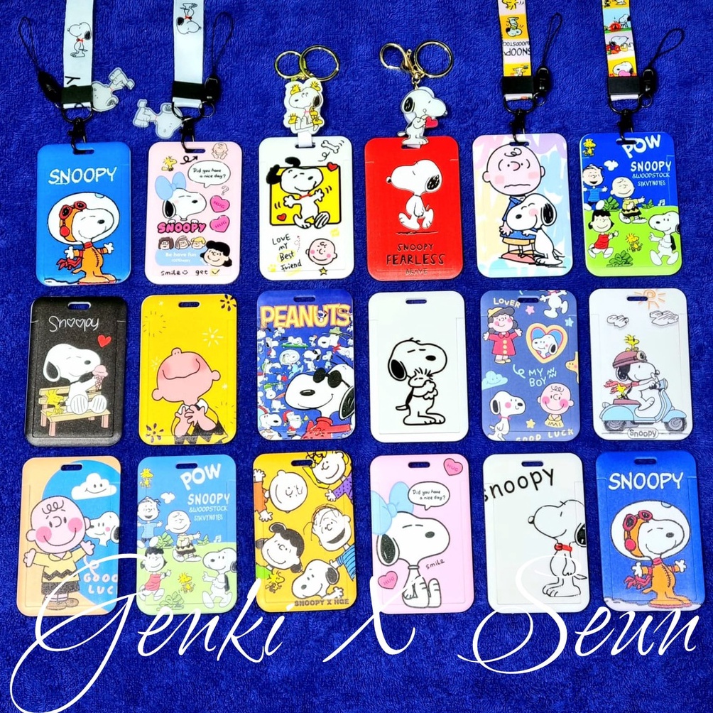 

Baru.. Tempat kartu ID card holder name tag holder karakter snoopy bahan hardcase SGK