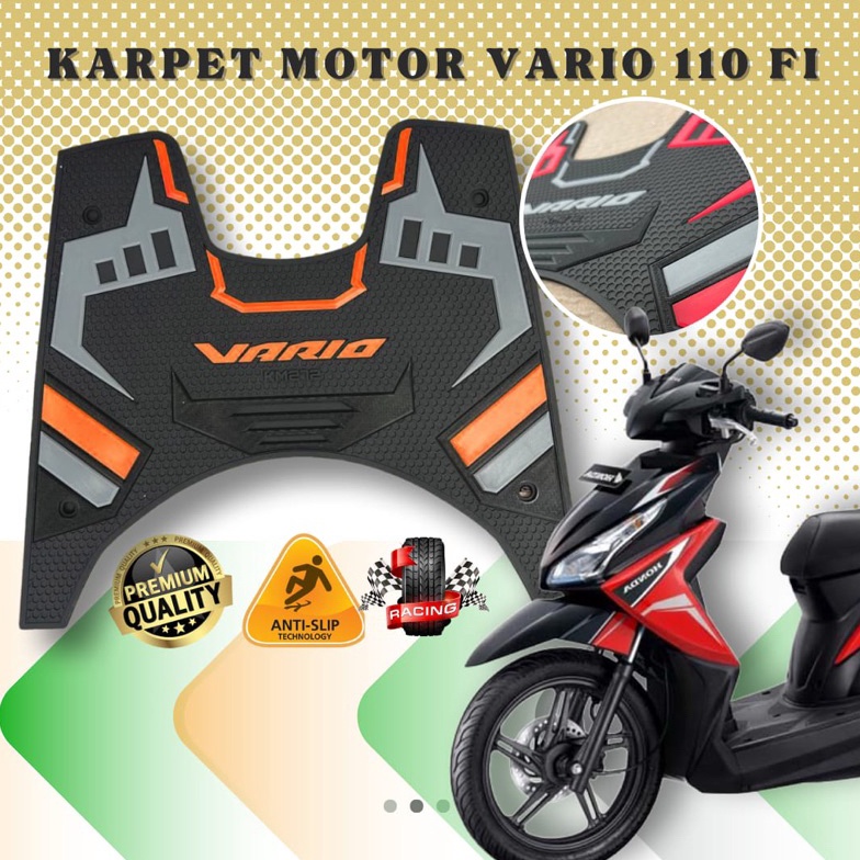Kekinian.. Aksesoris Motor Vario 110 Fi / Karpet Motor Vario 110 Fi / Pijakan Kaki Vario 110 Fi / Al