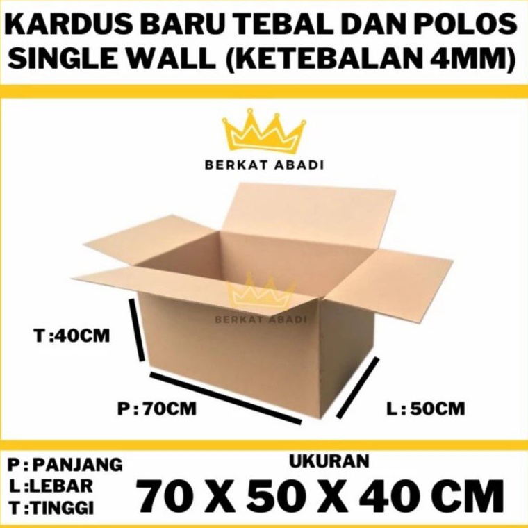 

Best Produk.. BOX KARTON / BOX KARDUS POLOS UK 70 X 50 X 40 COCOK UNTUK PINDAHAN 0PE
