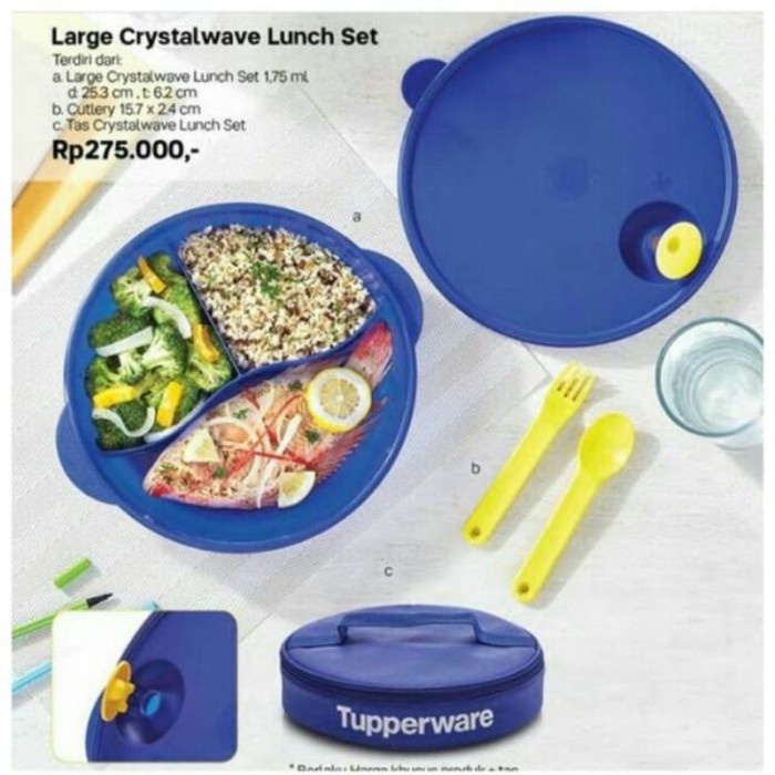 Best Seller Lunch Box Set Tupperware Crystalwave Lunch Set Kotak Bekal Makan