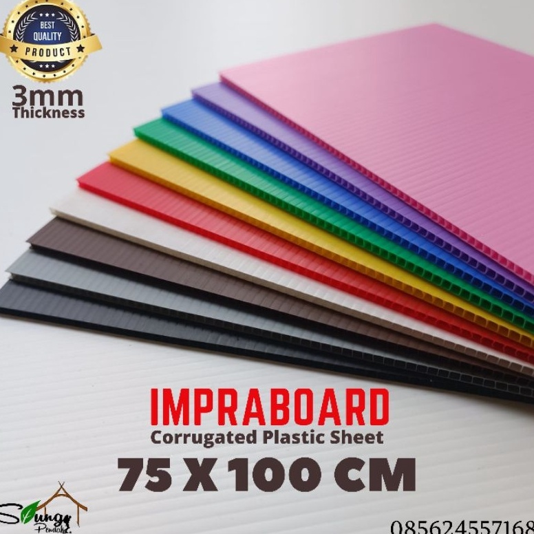 

❃Model Baru Impraboard / Inpraboard / Infraboard 3mm 75 x 100 cm PP Board Art Board Best Seller B77 ➢