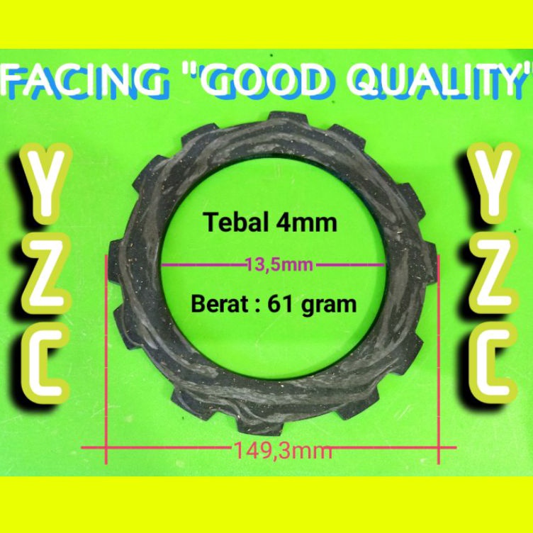 ✹BLa YZC KAMPAS KOPLING MESIN TRAKTOR TANGAN YANMAR ✺ ★