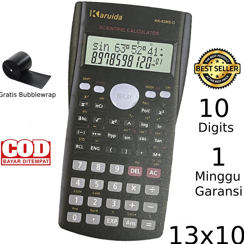 

#sale Kalkulator Sekolah Scientific Karuida 82ms - Calculator Ilmiah Sekolah Ujian Sin Cos Tan 68