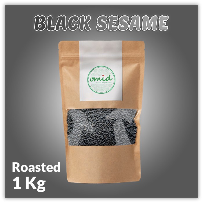 

1Kg - Organic Bla Roasted Sesame Seeds Biji Wijen Hitam Panggang