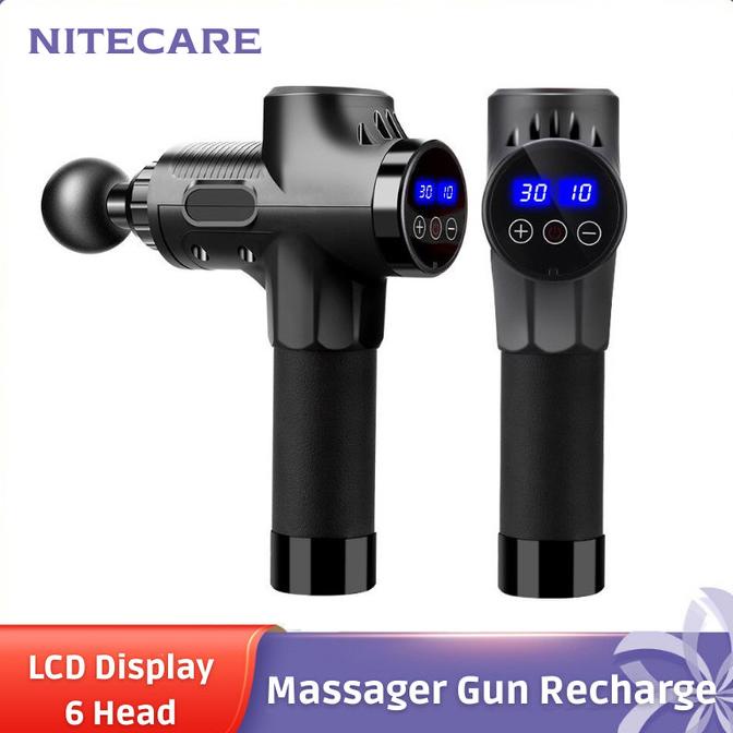Massage Gun Alat Pijat Otot Pundak Bahu Dada Gym Fitness Elektrik