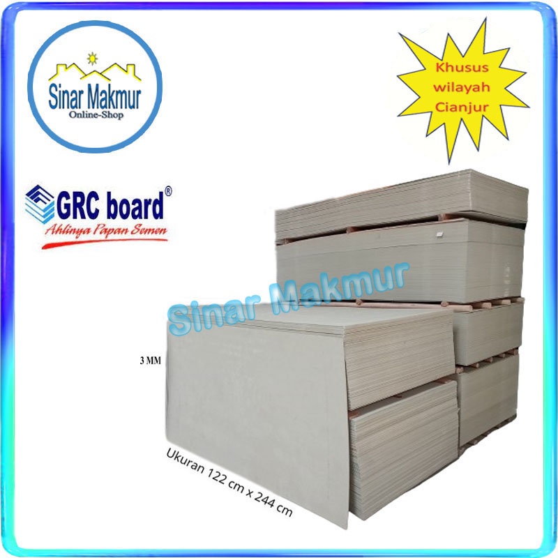 Papan Fiber Semen (GRC BOARD)