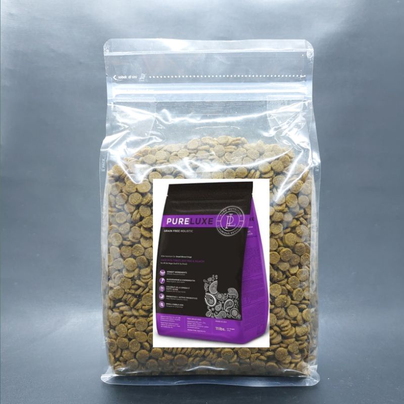 Pureluxe Small Breed 1kg Makanan Anjing Pureluxe Small Mini Turkey & Salmon