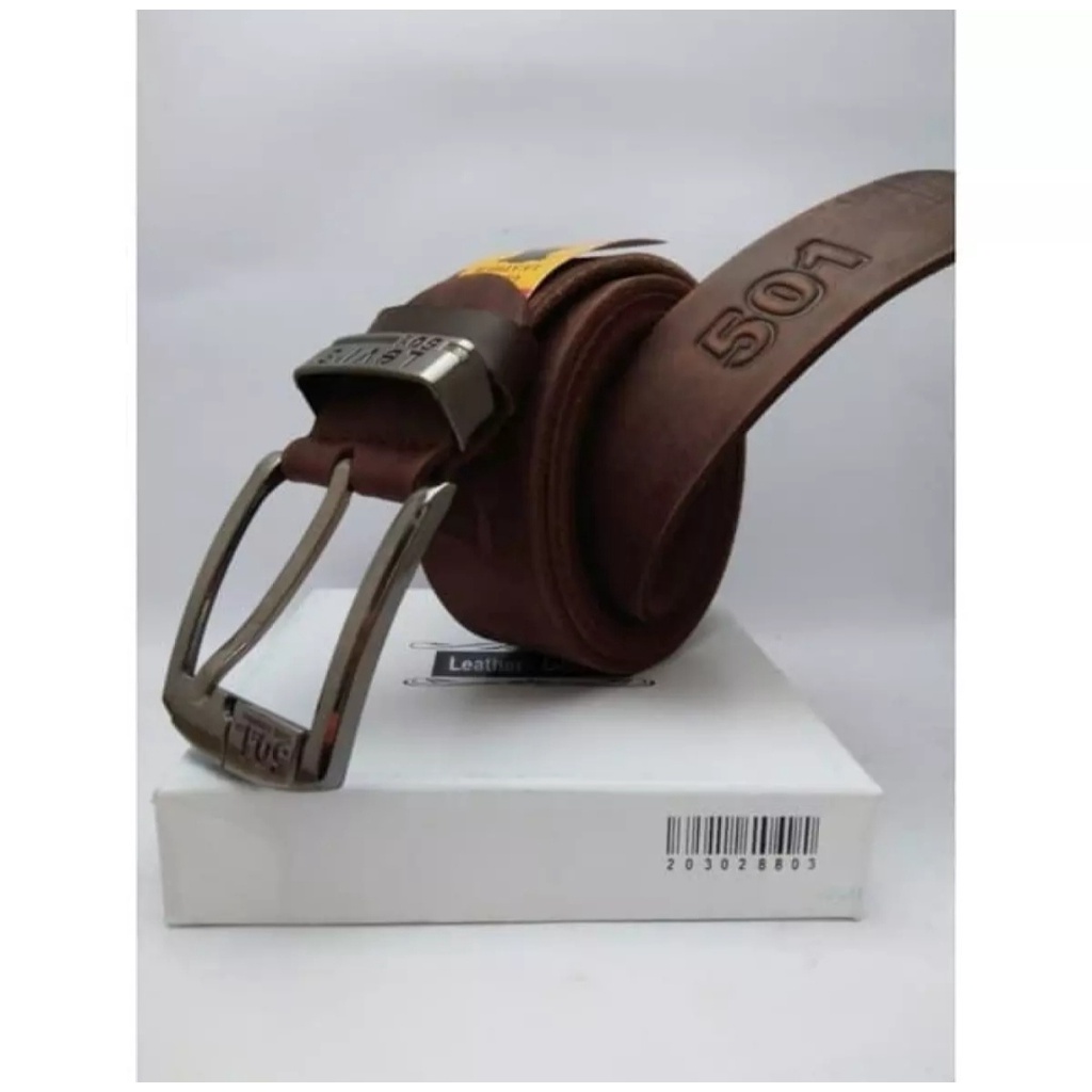 CUCI GUDANG COD gesper kulit levis,ikat pinggang kulit selapis