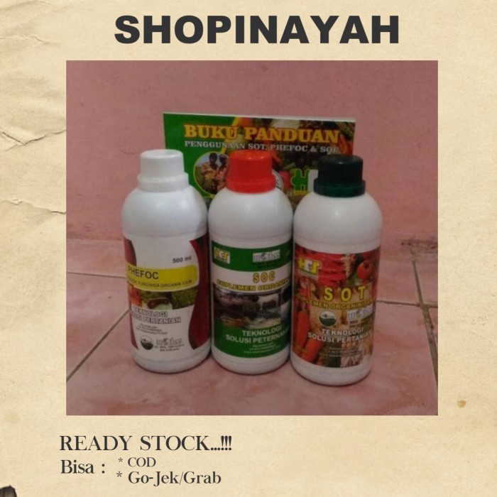 HOT SALE PAKET 3 BOTOL SOC HCS SOT DAN PHEFOC HCS TERLARIS