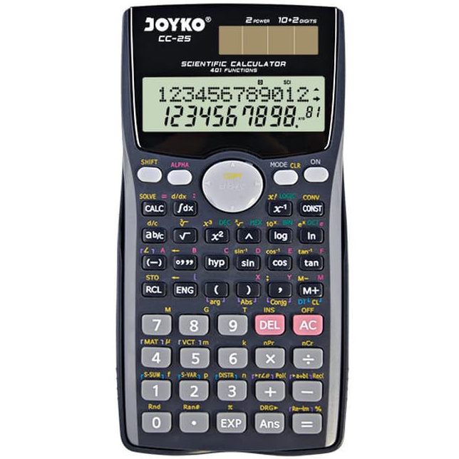 

Terkini TM8CL Calculator Kalkulator Joyko CC-25 Scientific 401 Functions MURAH G40 ➯Promo