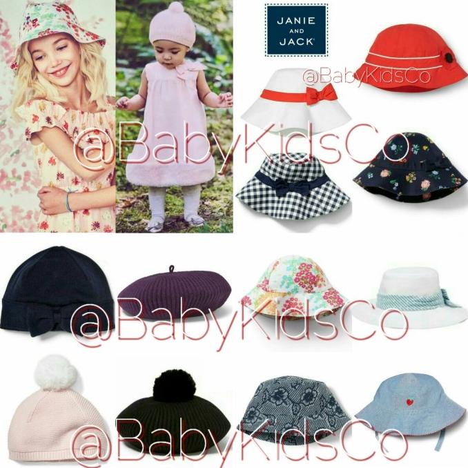 TOPI BAYI ANAK PEREMPUAN JANIE AND JACK HAT TOPI PANTAI SUN KUPLUK HNM