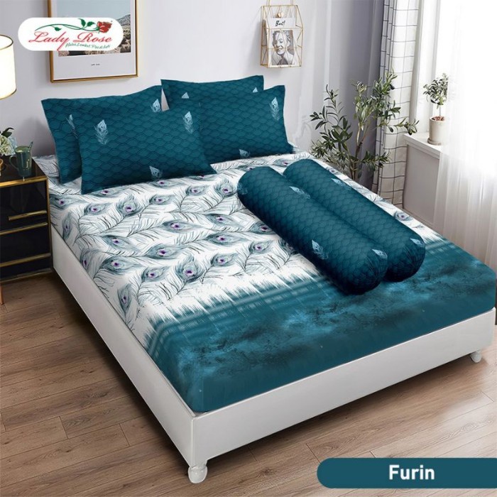 FLASH SALE DEROUMEE SPREI LADY ROSE 160X200 QUEEN SIZE MOTIF KARAKTER & DEWASA TERBARU