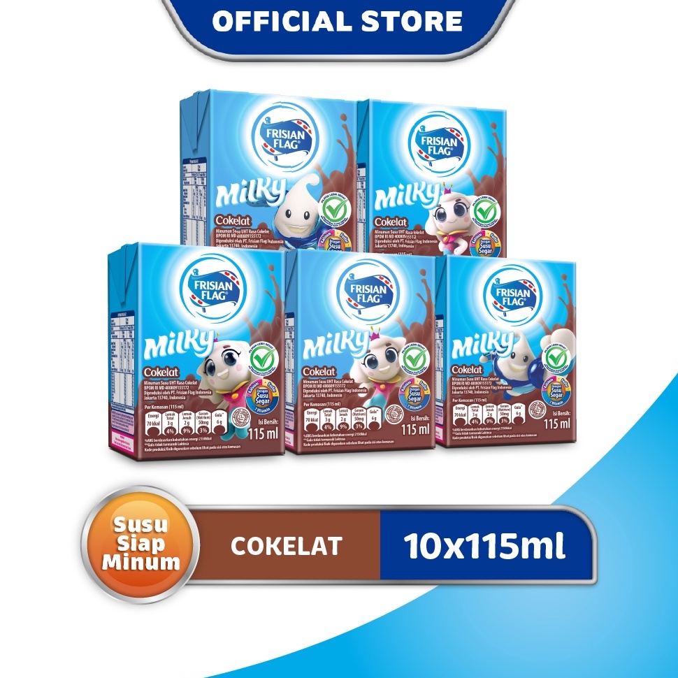 

Coden4N8z Frisian Flag Milky Susu UHT Cokelat 10 x 115 ml