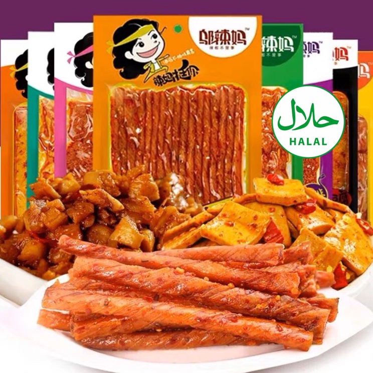 

➻Paling Popular DVJQ0 [HALAL VEGE] WULAMA Gluten stick 100g - Cemilan China Halal - Snack Vegetarian Latiao - La Tiao - Spicy Tofu 邬辣妈 E71 Terkini