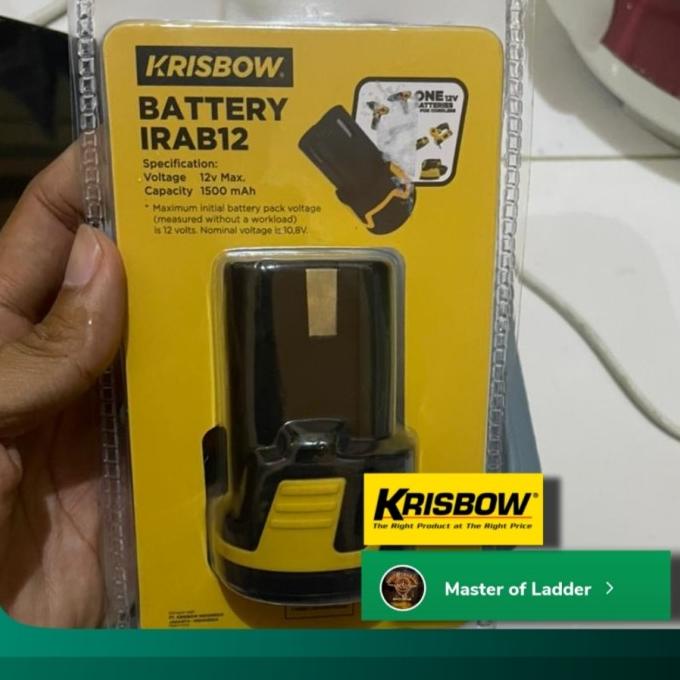 krisbow Li-on Baterai Battery bor Cordless /Krisbow batre 12 V