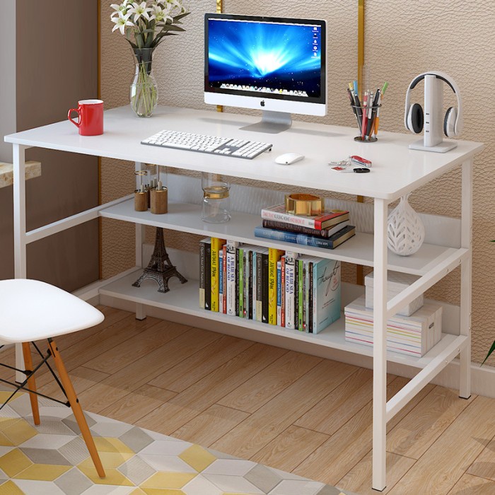 Best Seller Meja Laptop Minimalis Kamar Aesthetic Murah Rak Serbaguna Meja Kamar