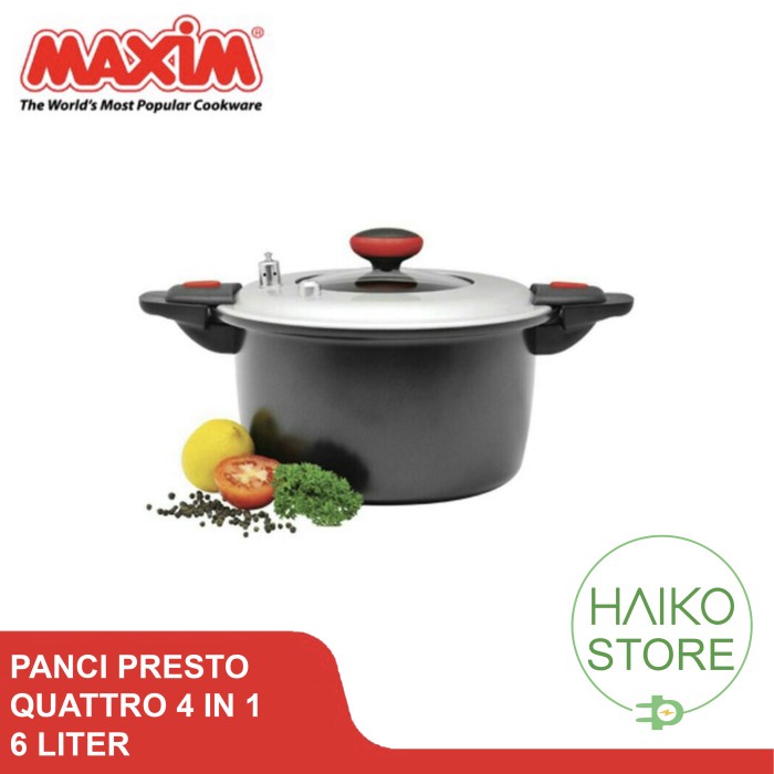 Best Seller Panci Presto Maxim 6 Liter Quattro Speed Cooker 4 In 1
