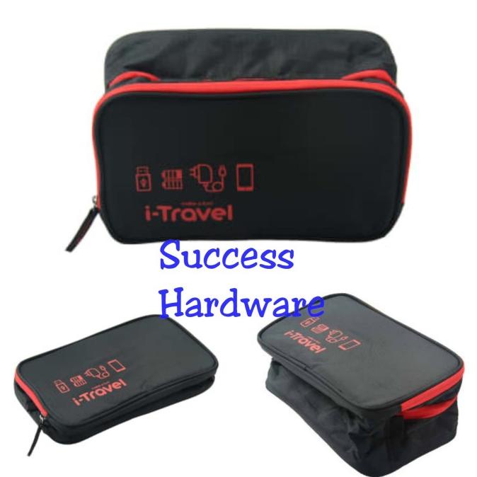 Laris I-Travel Tas Organizer Peralatan Elektronik - Hitam