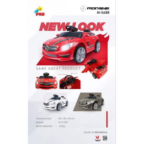 FREE PELAPIS BAN MAINAN ANAK MOBIL AKI MORAINE PMB M5688 / M 5688