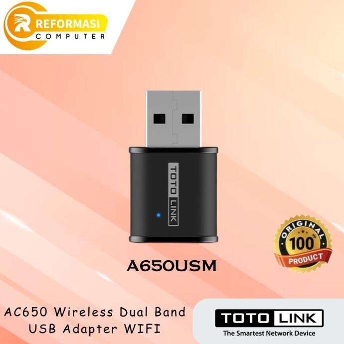 USB WIFI TOTOLINK A650USM AC650 WIRELESS DUAL BAND USB ADAPTER WIFI