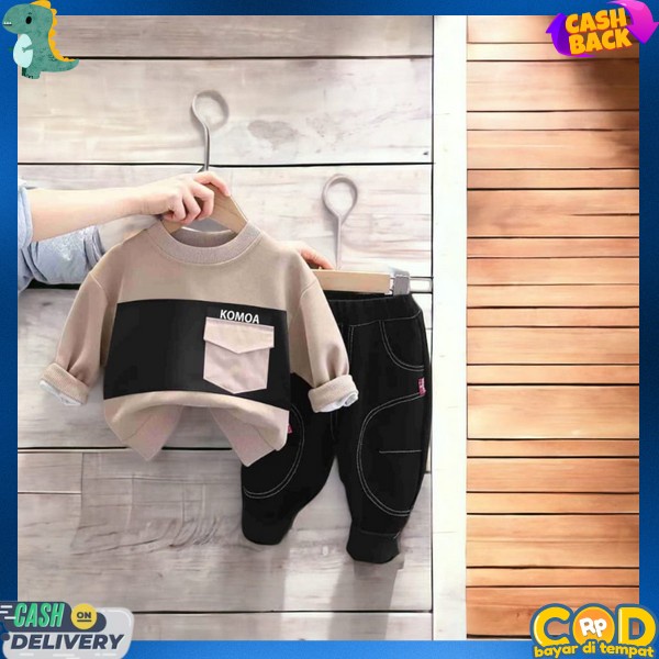 Murah Baju Dan Celana Anak Lengan Panjang Stelan Cwo Import Set Baju Celana Anak Laki Laki Seteln Ka