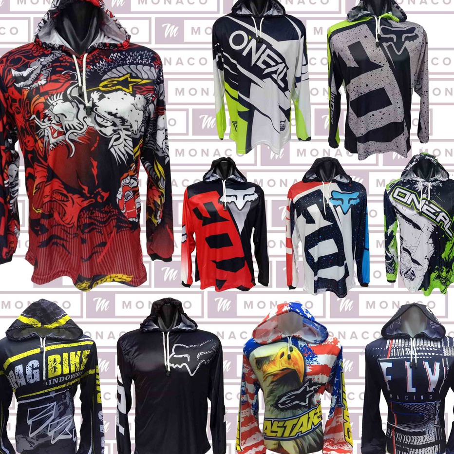 Dijual ➧ 8QSYJ Jersey Hoodies Baju Balap Motor Cross Drag Bike Gaspol 201m (1/2) H49 Laris