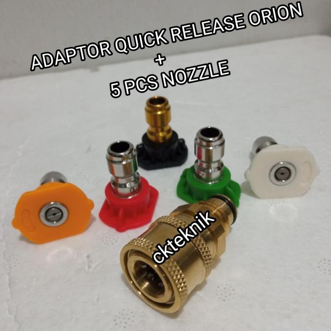 Adaptor Quick Release Gun Orion 100 S Quick Coupler Jet Cleaner Orion