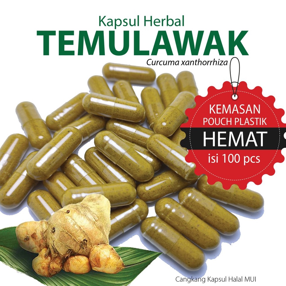 

Readystock✶ ATCFG TEMULAWAK 100 Kapsul Herbal Kesehatan Fungsi Hati/ Hepatitis & Lambung/ Maag D46 ☊Ready Stok