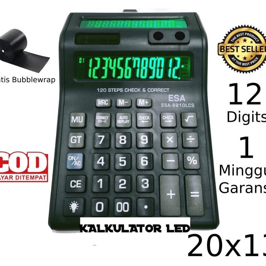 

Ready Stok➯ SVNOC Kalkulator Digital LED 2 Layar 12 Digit ESA - Kalkulator Check / Calculator Dagang Besar / Kakulator M54 Bayar Di Tempat