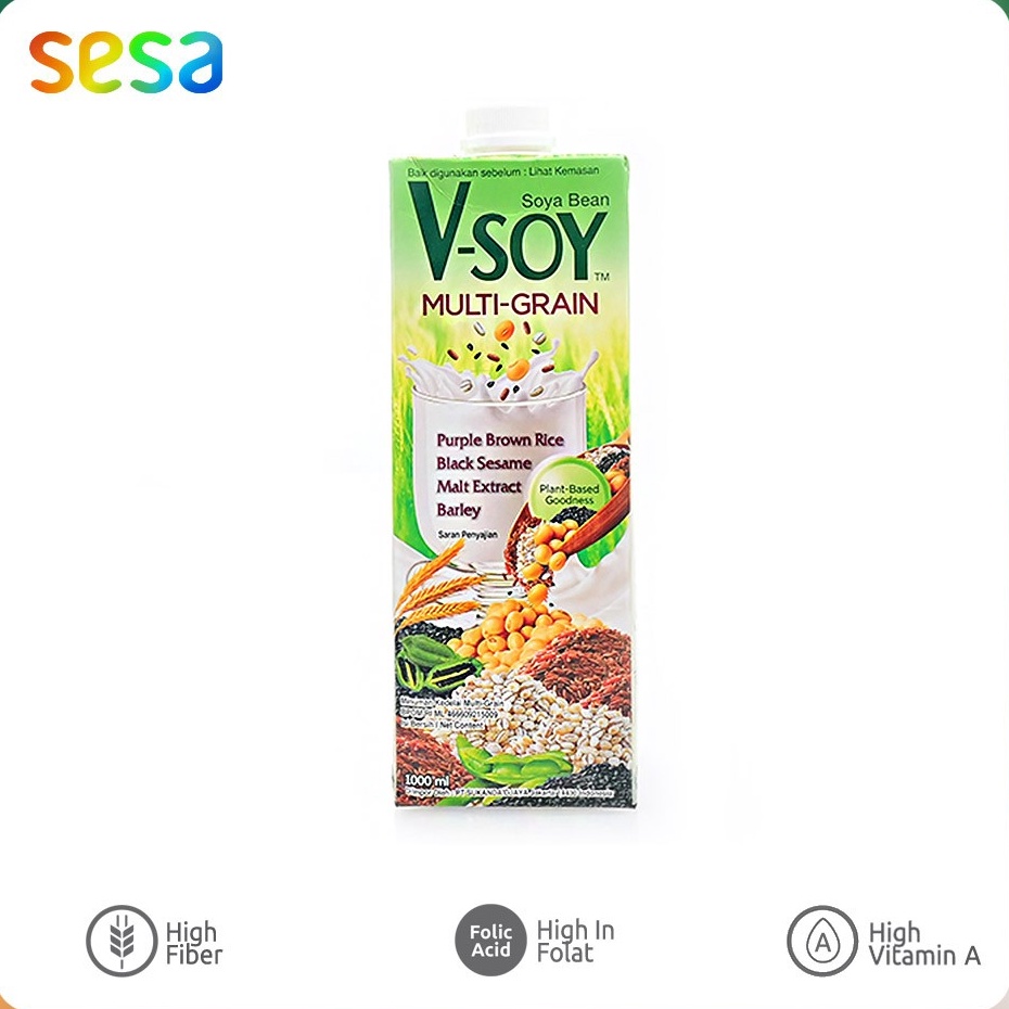 

➶Ready Stock✶ VLL7S V-Soy Soya Bean Milk Multi Grain 1 Liter T93 Pasti Murah