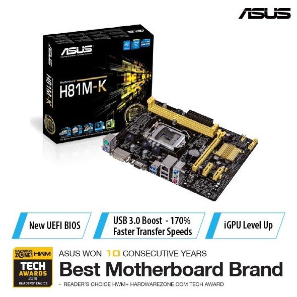 ASUS H81M-K (Socket 1150)