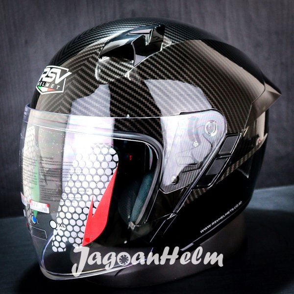 Rsv Helm Sv300 Carbon Black Sv300 Double Visor
