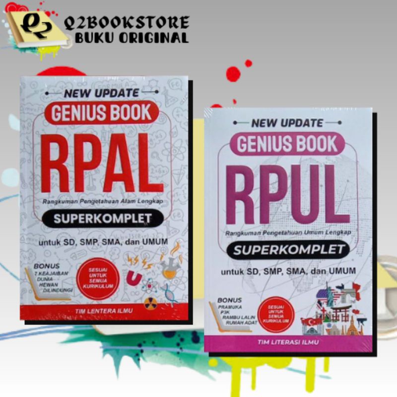 BUKU RPAL RPUL / GENIUS BOOK SUPERKOMPLET RPAL RPUL UNTUK SD SMP SMA UMUM / CHARISSA
