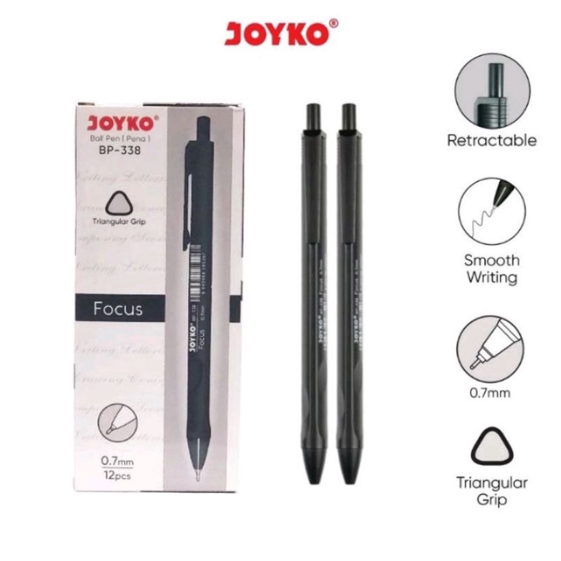 

[0HR57] (12pcs) PULPEN JOYKO VOCUS BP 338 / PEN LANCIP JOYKO 0.7MM 43