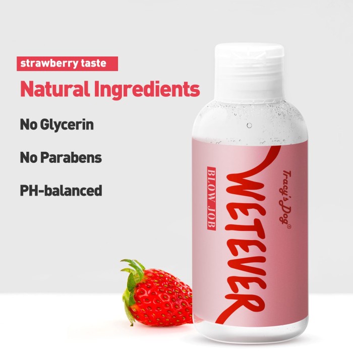 Tracy`s Dog Water-based Strawberry Flavored Lubricant 120ml, System JO