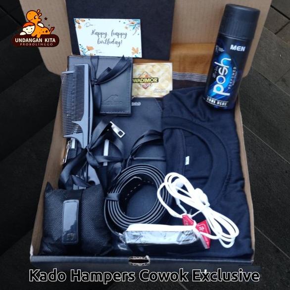 Hampers Box Kado Gift Box Cowok Ulang Tahun Kaos Alat Sholat Kekinian