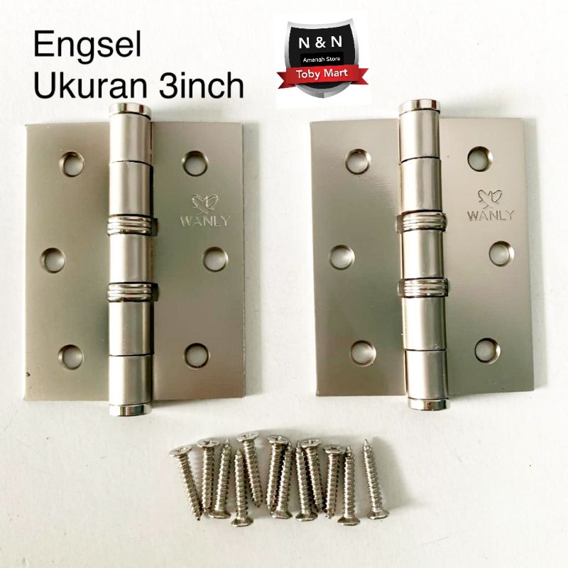 Engsel jendela TEBAL - Engsel jendela 3inch anti Karat