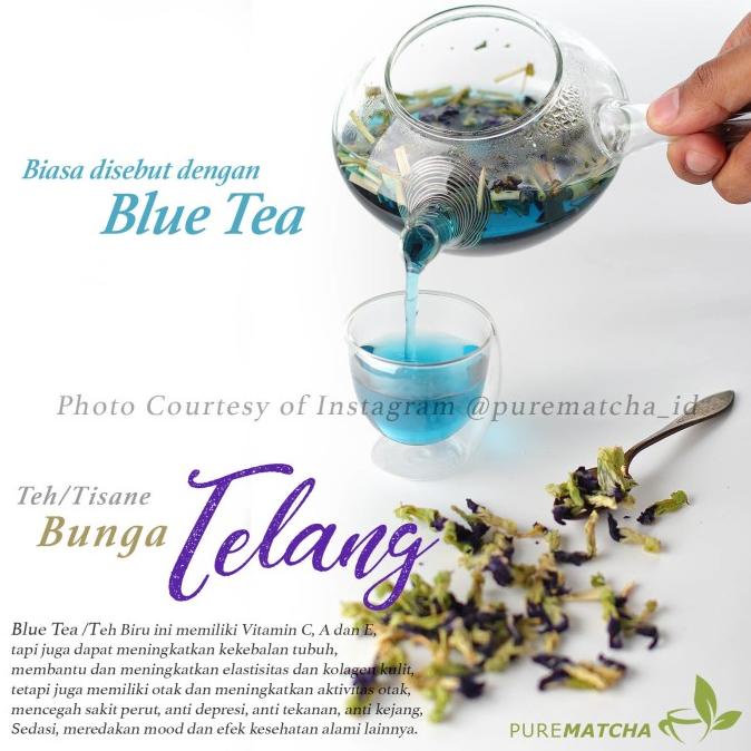 

Bunga Telang Teh Clitoria Ternatea Butterfly Pea Blue Tea Teh Biru 25G