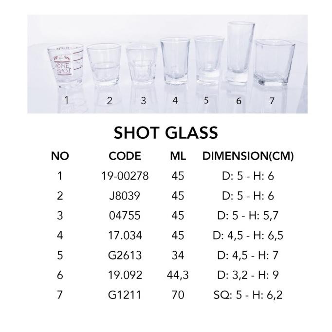}}}}}}] SHOT GLASS / SLOKI / GELAS KECIL / GELAS KACA