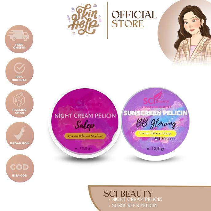 hanya disini] Barbie Beauty Salep Pelicin Wajah | Cream Malam | Cream Pemutih Pencer