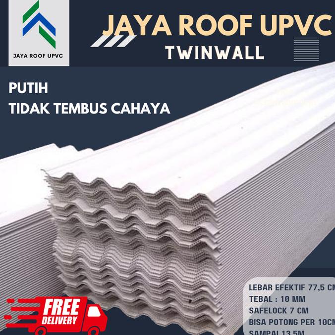 Atap UPVC Jaya Roof Putih - Setara Alderon - Diatas Rooftop dr Shield