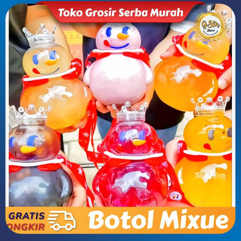 Stok Sedikit Botol Minum Mixue Snow King Viral 700 ml Tumblr Mixue Viral Tumblr Maskot Mixue Limited edition 958)