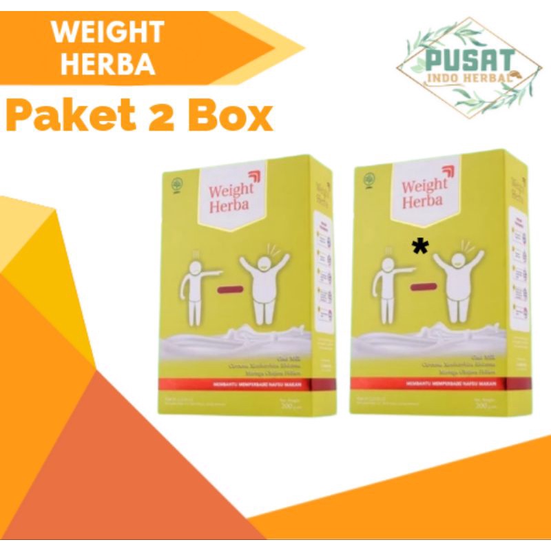 

Paket 2 Box Weight Herba Susu Asli Penambah Berat Badan Dan Nafsu Makan